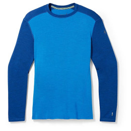 Muške funkcionalne majice Smartwool M Classic Thermal Merino Base Layer Crew Boxed plava Blueberry Hill-Laguna Blue