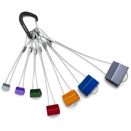 Set mehaničkih klinova za penjanje i alpinizam Black Diamond Wired Hex Set #4-10 mješavina boja