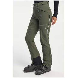 Ženske zimske hlače Tenson Touring Softshell Pant tamno zelena