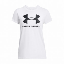 Ženska majica Under Armour W SPORTSTYLE LOGO SS bijela White