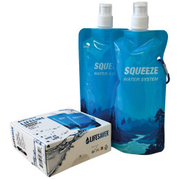 Sklopiva boca Lifesaver Squeeze Pouch x2 plava Blue