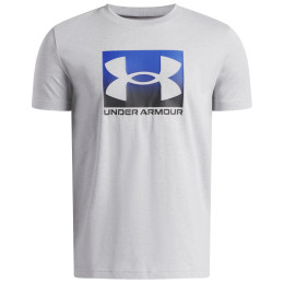 Dječja funkcionalna majica Under Armour UA B Boxed Sports Update SS Mod Gray Light Heather svijetlo siva Mod Gray Light Heather / / Black