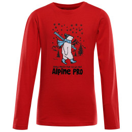 Dječja majica Alpine Pro Ecco 2 Red crvena ČERVENÁ
