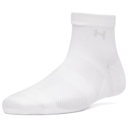 Ženske čarape Under Armour UA Women's Vanish 3pk Qtr bijela White / White / Halo Gray