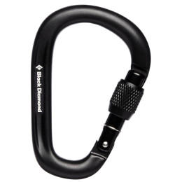 Karabiner Black Diamond Pearlock Screwgate crna black
