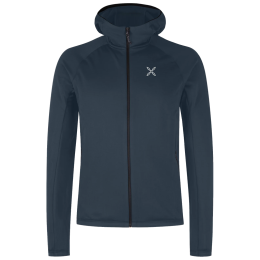 Muške funkcionalne majice dugih rukava Montura Fadis Grid Hooded Maglia tamno plava Blueberry
