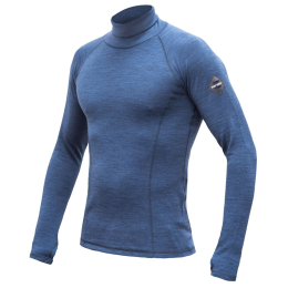 Muške funkcionalne majice Sensor Merino Bold Roll Neck dl.rukáv plava Cool Blue