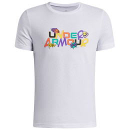 Dječja funkcionalna majica Under Armour UA B Patch Pack Wm SS White bijela/crna White / / Black