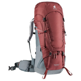 Ženski ruksak Deuter Aircontact 40+10 SL siva/crvena RedwoodTeal