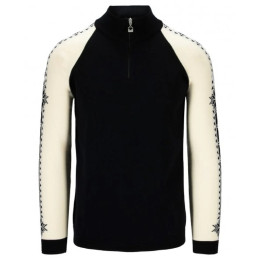 Muški džemper Dale of Norway Geilo Masc Sweater crna/bijela Black Offwhite