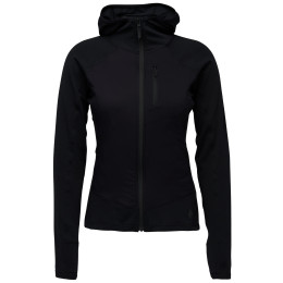 Ženska funkcionalna dukserica Black Diamond W Coefficient Lt Hybrid Hoody crna