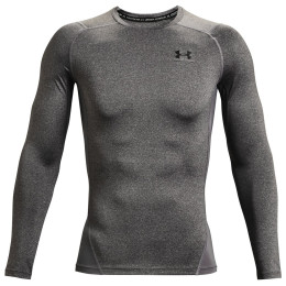 Muške funkcionalne majice Under Armour HG Armour Comp LS siva CarbonHeather//Black