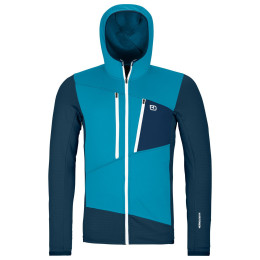 Muška dukserica Ortovox Fleece Grid Hoody M 2024 plava mountain blue