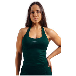 Ženski top Nebbia Halter Top with Built-in Bra Primal tamno zelena DARK GREEN