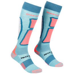 Ženske podkoljenice Ortovox W's Ski Rock'N'Wool Long Socks svijetlo plava IceWaterfall