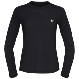 Ženska majica Norrona femund pureUll Long Sleeve crna Caviar Black