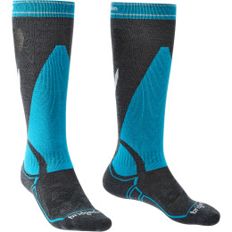 Muške dokoljenice Bridgedale Ski MW MP Over Calf siva/plava Gunmetal/Blue