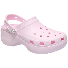 Ženske papuče Crocs Classic Platform Pearl Clog svijetlo ružičasta Pink Milk