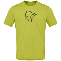 Muška majica Norrona femund equaliser merino T-shirt zlatna Golden Lime