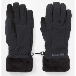 Ženske rukavice Marmot Wm's Fuzzy Wuzzy Glove (DWR) crna Black
