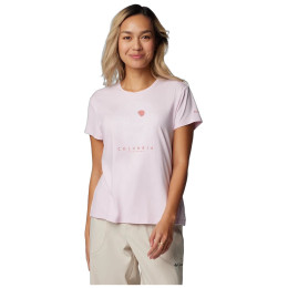 Ženska majica Columbia Sloan Ridge Graphic Short Sleeve Tee ružičasta Pink Dawn Heather