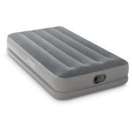 Madraci na napuhavanje Intex Twin Dura-Beam Prestige Mid-Rise USB Pump siva
