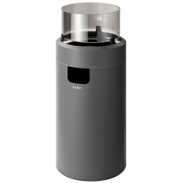 Plinski kamin Enders Nova LED M siva Gray/Black