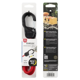 Guma za vezivanje Nite Ize Slide Lock Carabiner Bungee 24" crvena Červená