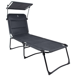 Ležaljka za plažu Bo-Camp Sun lounger Air crna