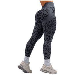 Ženske tajice Nebbia Push-Up Compression Leopard Leggings Primal crna BLACK LEOPARD