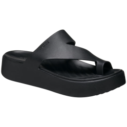Ženske papuče Crocs Getaway Platform Toe Loop crna Black