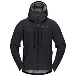 Muška jakna Norrona trollveggen Gore-Tex Pro light Jacket crna Caviar Black