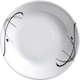 Tanjur Brunner Deep Plate ø 21cm bijela/crna