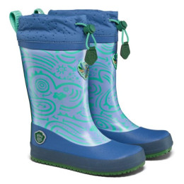 Dječje čizme Affenzahn Rainboot Vegan Puddly Bird of Paradise plava/narančasta Bird of Paradise