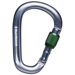 Karabiner Black Diamond Pearlock Screwgate siva gray