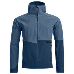 Muška softshell jakna Ortovox Venet Softshell Hooded Jacket plava Light Nunatak