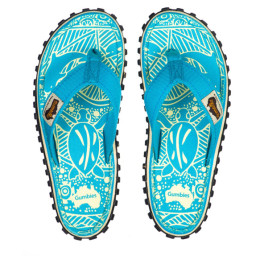 Ženske japanke Gumbies Islander Turquoise Pattern tirkizna Turquoise