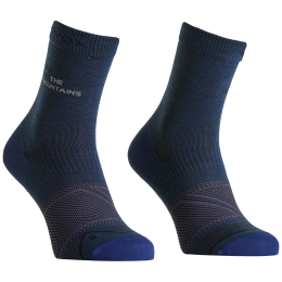 Muške merino čarape Ortovox Alpine Light Comp Mid Socks M plava/siva Blue Nunatak