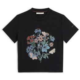 Ženska majica Icebreaker Merino 150 Tech Lite SS Crop Tee NZ Flora