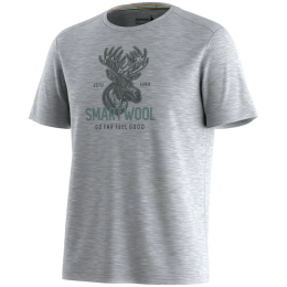 Muške funkcionalne majice Smartwool Men's Moose Mode Active Short Sleeve Gra siva