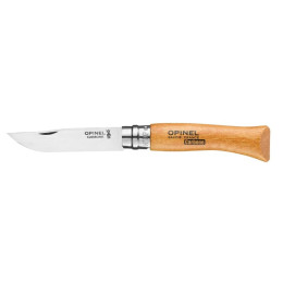 Sklopivi nož Opinel N°07 Carbon Viroblock, blister prirodno