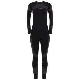 Žensko termo rublje Fundango Seamless Baselayer Set crna black