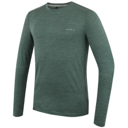 Muška majica MOOA MerinoSilk 160 long zelena green melange
