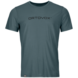 Muške funkcionalne majice Ortovox 150 Cool Brand Ts M siva/crna Dark Arctic Grey
