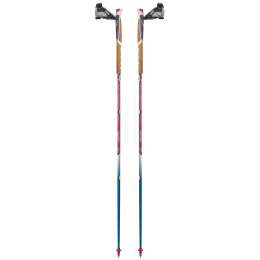 Trekking štapovi TSL Trail Carbon 4 Cork Cross Sky ružičasta/plava