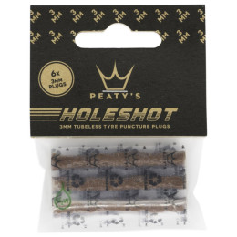 Set za popravak Peaty´s Holeshot sada náhradních knotů (6X 3Mm) smeđa