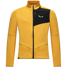 Muške funkcionalne majice dugih rukava Salewa Ortles Fleece Fz M zlatna gold