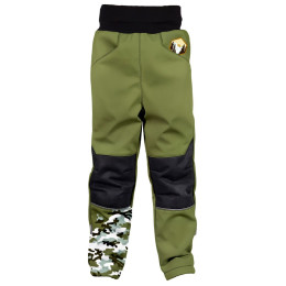 Dječje softshell hlače WAMU Khaki kaki KHAKI