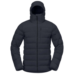 Muška pernata jakna Norrona femund down700 Zip Hood crna Caviar Black