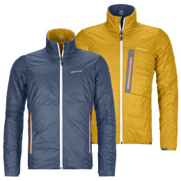 Muška jakna Ortovox Swisswool Piz Boval Jacket M plava/žuta NightBlue
